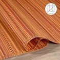 thumbnail image 6 of Fab Habitat Stripe Coastal Colorful Outdoor Rug - Waterproof, Crease-Free Fade Resistant, Reversible - Recycled Plastic - Patio Porch Balcony Deck Yard Garden - Cancun Terracotta - 6x9 ft, 6 of 10