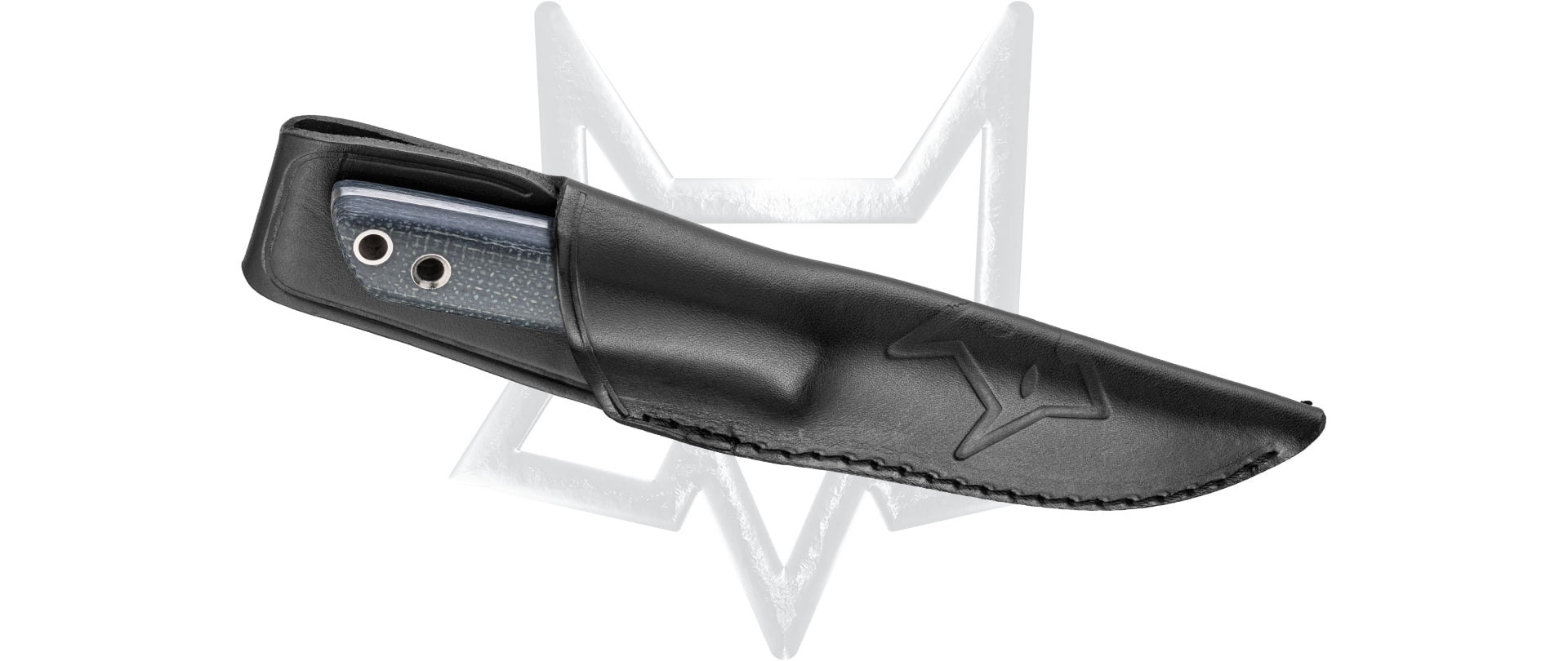 Fox Knives Perser FX-143MB Stainless Fixed Blade Black Yute Micarta Knife FX-143 MB