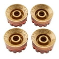 thumbnail image 3 of Musiclily Pro Metric Coarse 18-Spline Knurled Guitar Knobs Tone Volume Speed Control Knobs for Epiphone Les Paul SG Style Electric Guitar, Amber (Set of 4), 3 of 5