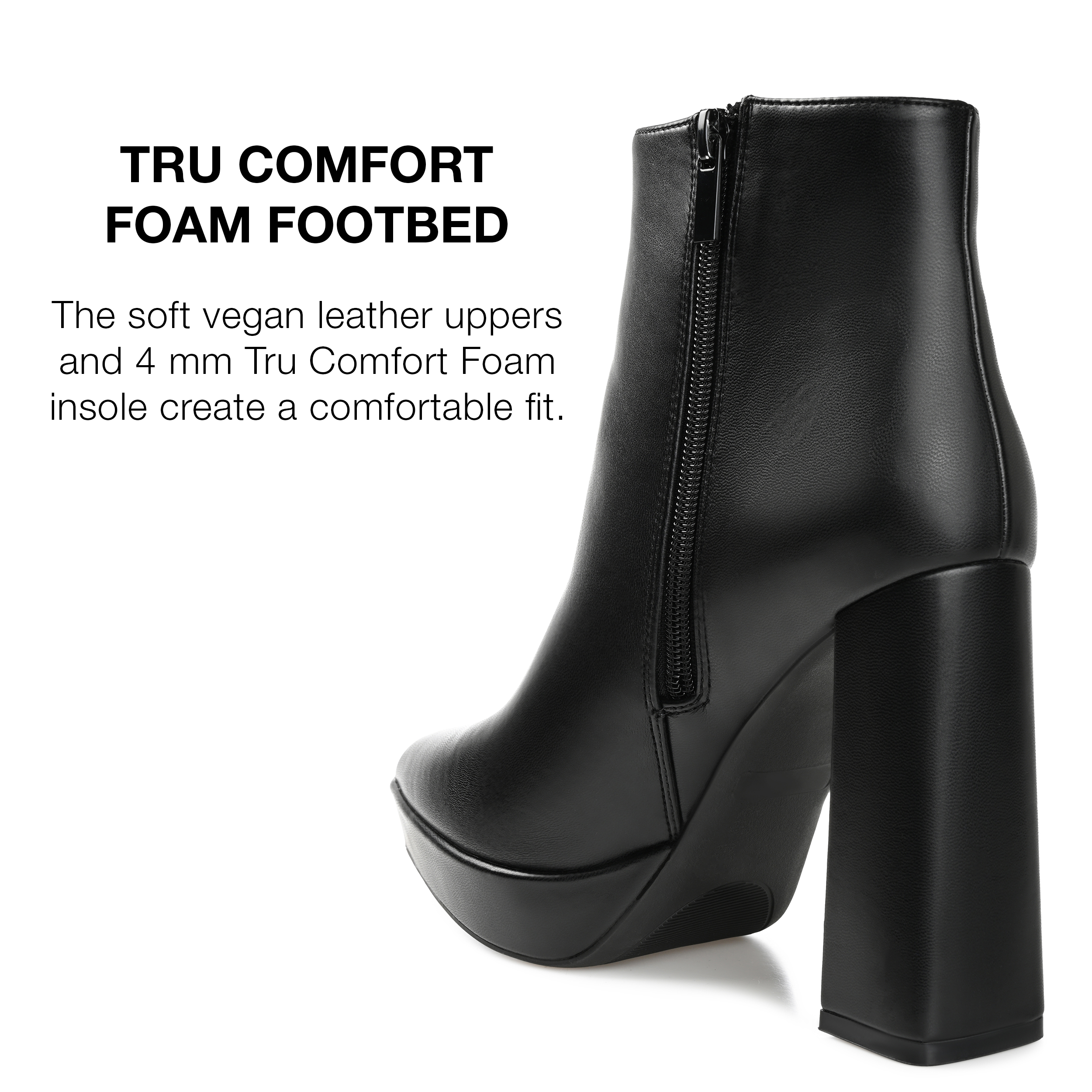 Journee Collection Womens Marnnie Pointed Toe Platform Ankle Booties