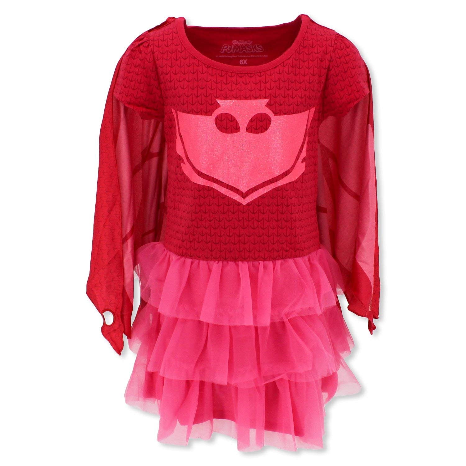 PJ Masks Owlette Dress with Cape Costume, 6X
