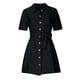 thumbnail image 4 of Vestido de mezclilla delgado con lazo de manga corta con botones a la moda de verano para mujer Fridja  bnh1595, 4 of 5