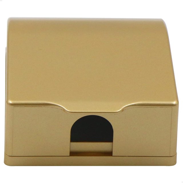 1 pieza, caja de enchufe impermeable con patrón cepillado dorado champán, protector contra salpicaduras, protector de interruptor para Baño