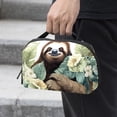 thumbnail image 2 of Sloth Oxford Cloth Waterproof USB Pouch with Hard Drive Cases, Hard Drive Bag, Charger Storage Organizer, Cable Organizer Clips - 5.9x9.44x3.14 in, 2 of 6