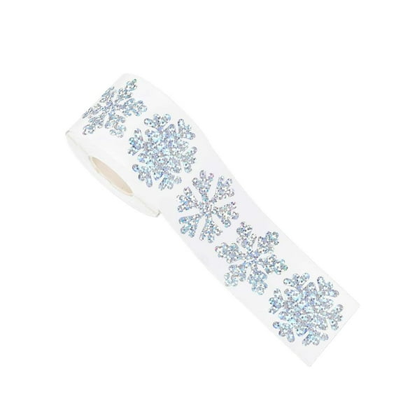 500 Snowflake Stickers Waterproof Laser Cut Christmas Decorations Easy Apply No Residue For Indoor Outdoor Holiday Decor