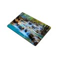 thumbnail image 3 of Shiartex Indoor/Outdoor Waterfall Forest Rocks Floor Mat for Home Entrance - Stylish and Super Absorbent 24x16in, 3 of 5