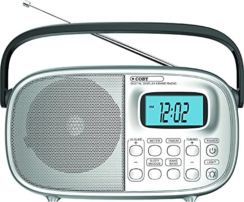 COBY CR-202 Radio Portátil AM/FM Estéreo Multibanda Banda Mundial con ...