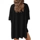 thumbnail image 3 of Conjunto de Dos Piezas para Mujer, Verano 2025, Informal, de Talla Grande, con Pantalones Cortos de Motociclista, Negro, XXL, 3 of 8