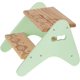 thumbnail image 1 of Taburete de madera duradero de dos escalones, estructura plegable que ahorra espacio, textura antideslizante, perfecto para ayudar en la cocina, aprender a ir al baño y más, madera natural y menta, 1 of 5