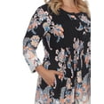 thumbnail image 5 of White Mark Women's Plus Size Paisley Tunic Top with Pockets, 5 of 5