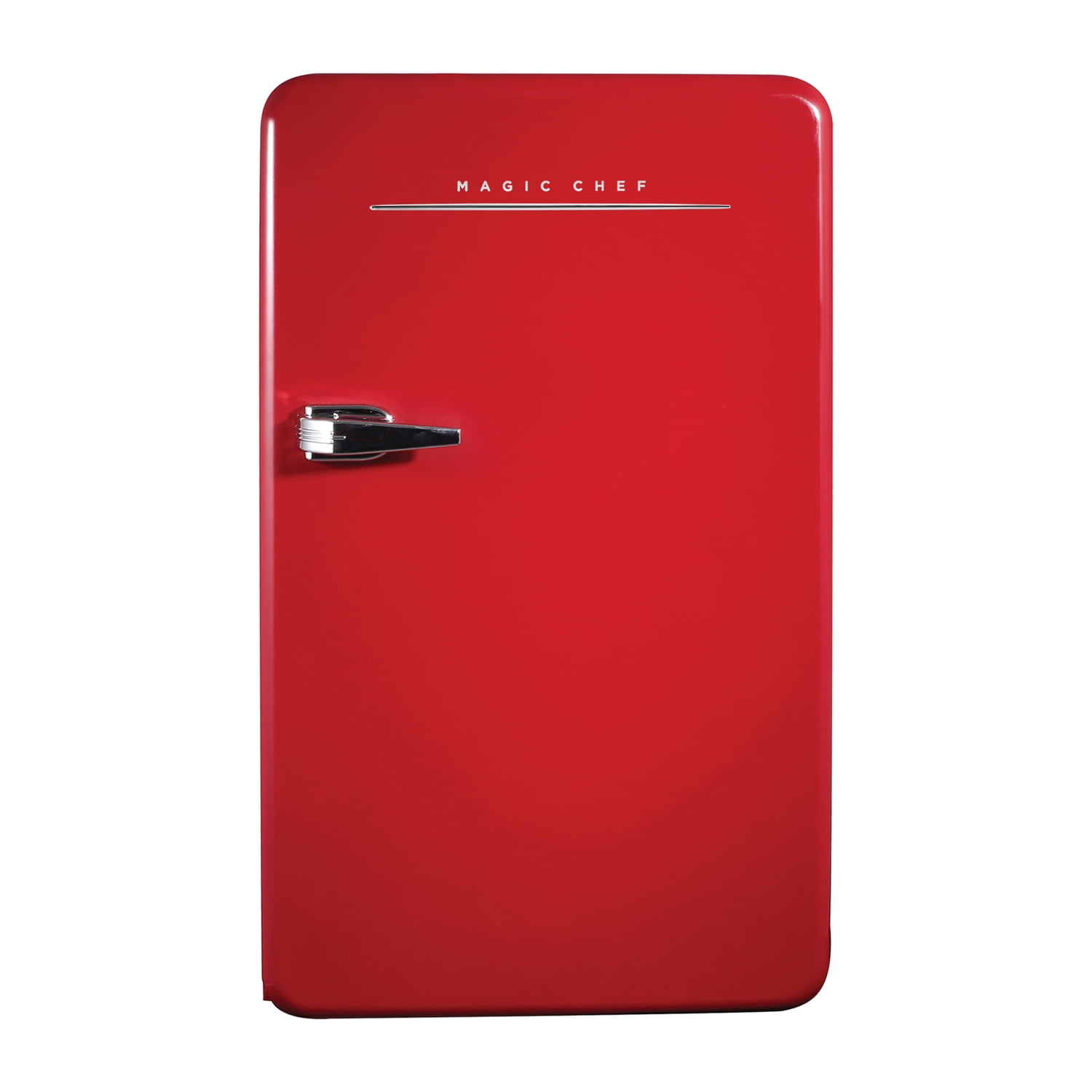 Magic Chef 0.7-cu. ft. 700-Watt Retro Countertop Microwave and 3.2-cu. ft. Energy-Star Certified Retro Mini Fridge Kit, Red