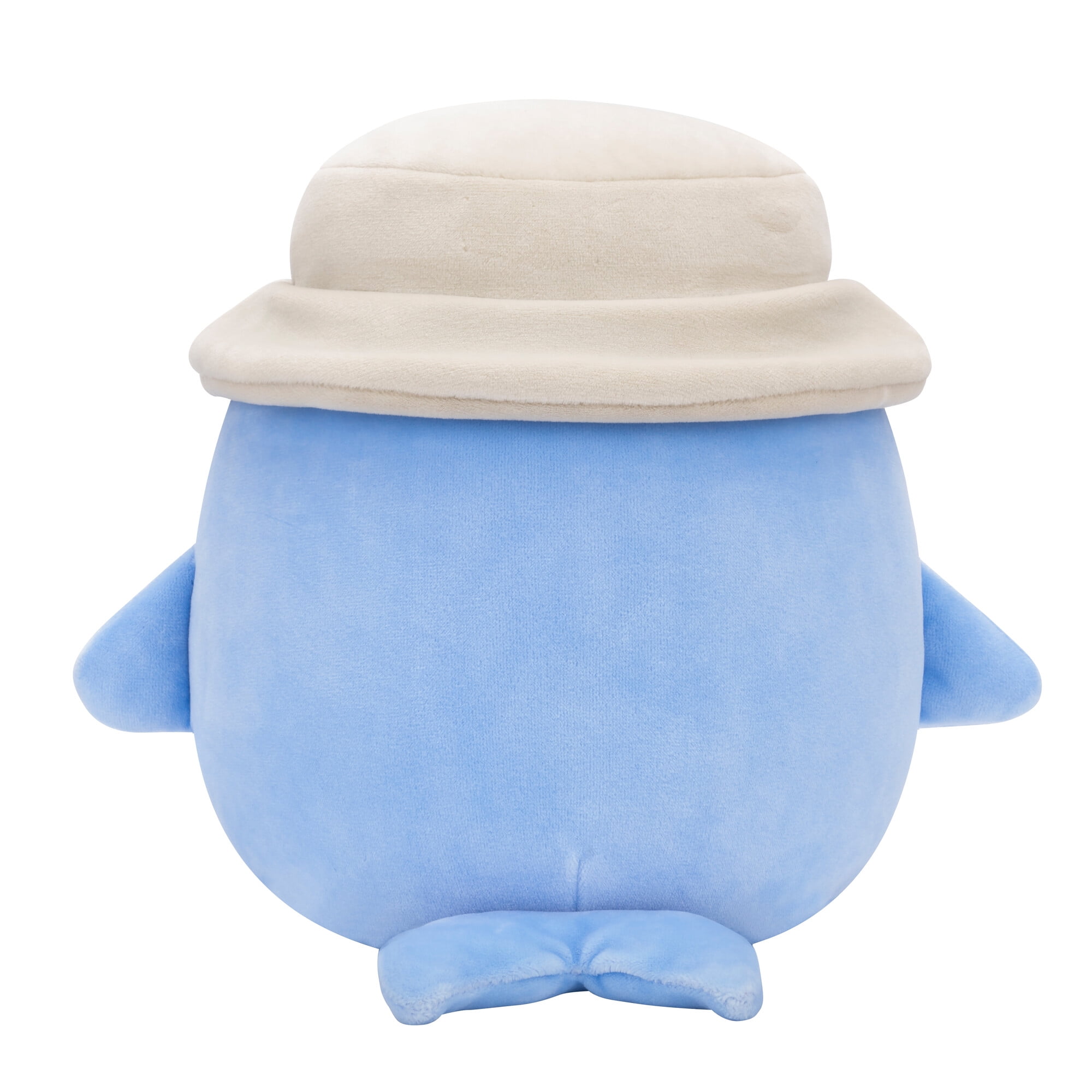 Squishmallows Original 7.5in Samir the Blue Whale with Tan Bucket Hat – Official Jazwares Plush (Little)