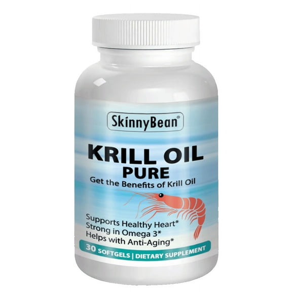 Skinny Bean Krill Oil PURE softgels vitamins extra strength supplement
