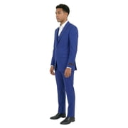 Mens Pinstripe 3 Piece Suit Set Modern Fit, Notch Lapel