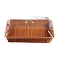 thumbnail image 1 of Basket with Lid,Basket with Lid for Food,Tabletop Food Serving Basket,Woven Picnic Basket,Bread Basket for Serving, 1 of 5