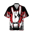 thumbnail image 2 of Nueva camisa hawaiana de verano, camisetas de manga corta para hombre, camisetas de hip hop de gran tamaño con estampado 3D, ropa informal vintage estilo rock para hombre, 2 of 5