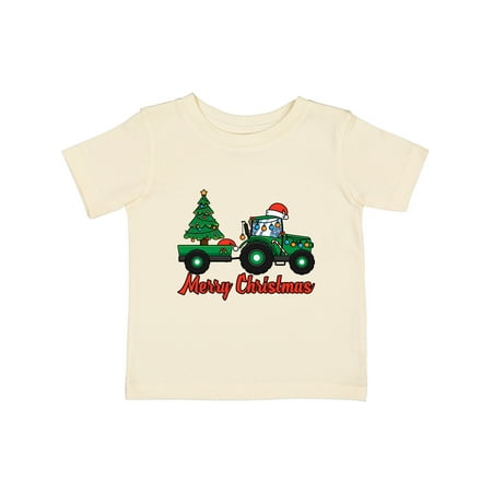 

Inktastic Christmas Tractor Gift Baby Boy or Baby Girl T-Shirt