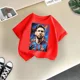 thumbnail image 4 of Marca Unshine, camiseta de algodón de verano para niños, deportes al aire libre, fútbol, camiseta informal para niños y niñas, camisetas, ropa bonita para niños, 4 of 5