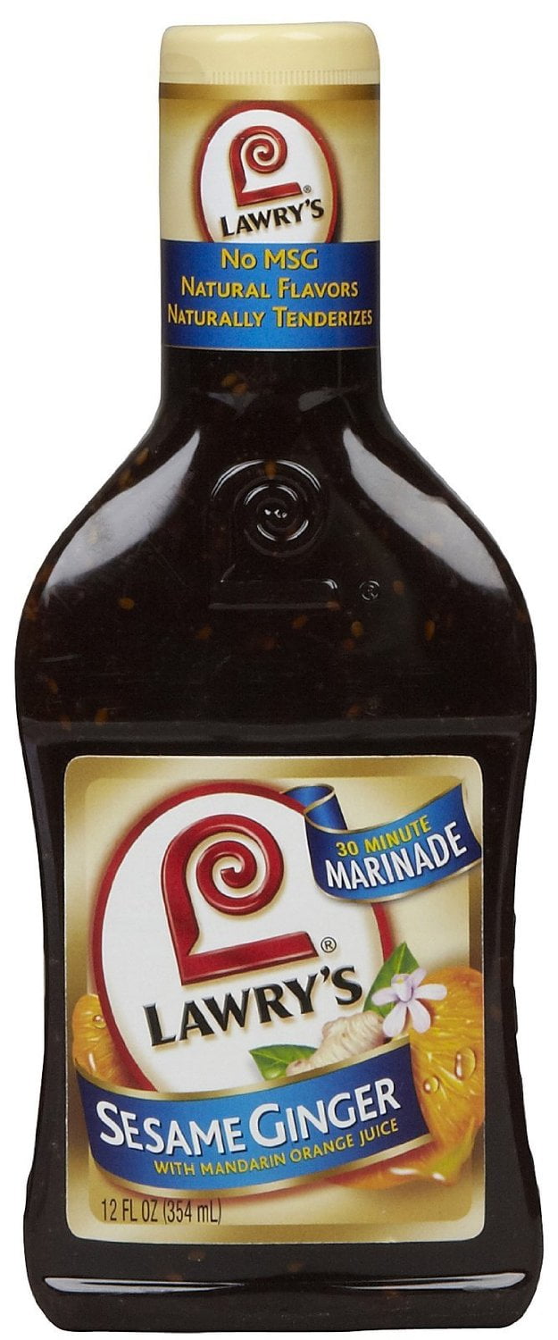 Lawry's Marinade, 30 Minute, Sesame Ginger, 12 FL OZ (Pack of 6