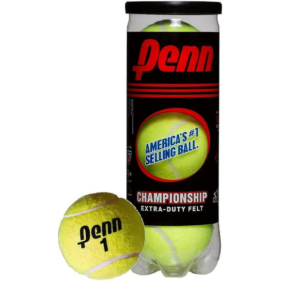 Penn Balles de Tennis de Championnat - Balles de Tennis Pressurisées en Feutre Extra-Robustes