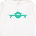 thumbnail image 3 of Inktastic Cute Teal Airplane Toddler Hoodie, 3 of 4