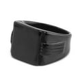 thumbnail image 4 of HOOUN Men's Classic Signet Wedding Ring Titanium Fashion Biker Punk Ring Birthday Gift-13-Silver-top Black, 4 of 7
