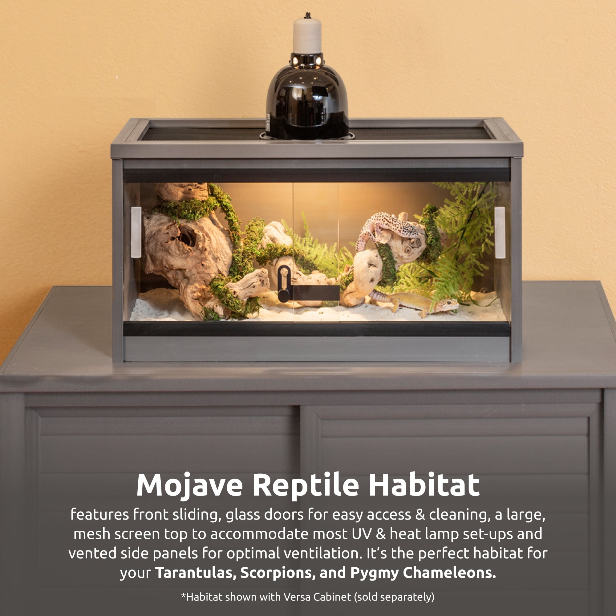 New Age Pet® ECOFLEX® Small 24" Wide Reptile Enclosure, Glass Front Terrarium