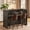 Black, variant on Fnova U Shaped Home Bar Unit with Storage Shelf, Bar Table for Home Pub Basement Wine Corner Entertainment Space