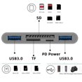thumbnail image 3 of Hub USB 3.0 Baoblaze 5 Puertos USB C Hub Adaptador de Concentrador Tipo C Portátil 5 en 1, 3 of 6