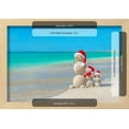thumbnail image 3 of Snowmans Family at Sea Beach in Santa Hat. New Years and Christmas, Framed Art Print Wall Art by EMprize Sold by Art.Com, 3 of 6