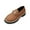 Brown Leather Shoes for Women, variant on Hopeusnice Leather Shoes for Women Soft Non-Slip Breathable Thick-Soled Heel Classic Loafers Leather Shoes Trendy Pu Fall Slip-Ons Pumps Shoes Round Toe Flexible Walking Shoes Black 37