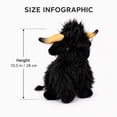 thumbnail image 5 of ReedCA Highland Cow Stuffed Animal Plush Toy for Kids, 10.5 Inch, 5 of 7
