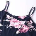 thumbnail image 3 of Leutsin Robe Maxi pour Femmes Aguichant à Imprimé Floral, Dos Nu, à Bretelles, Grande Taille, Sans Manches, Décontractée, Robes Maxi Grande Taille, 3 of 7