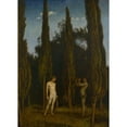 thumbnail image 2 of Hans Thoma 14x18 Gold Ornate Wood Frame and Double Matted Museum Art Print Titled - Apollo and Marsyas (1888), 2 of 4