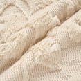 thumbnail image 4 of Unique Bargains Plush Ginkgo Leaf Embroidery Throw Pillow Covers Beige 18" x 18", 4 of 7