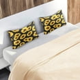 thumbnail image 7 of GZHJMY Sunflower Pattern Satin Pillowcase for Hair and Skin Silk Pillowcase - Slip Cooling Satin Pillow Covers with Envelope Closure, Standard Size(20x26 inches), 7 of 7