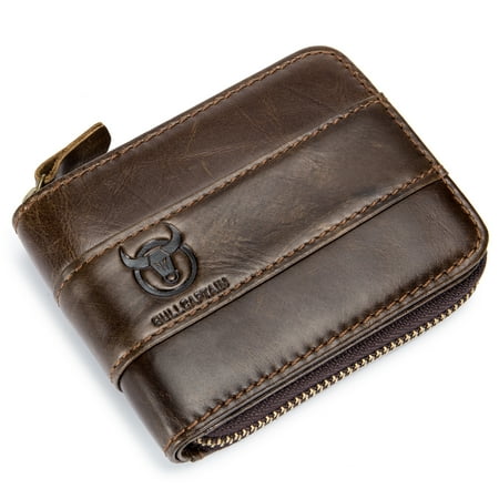 Nishore walet Leather Zipper Wallet Men Purse Pouch Wallet Men Purse Zipper Wallet Men Huiop Leather Wallet Leather Funien Mewmewcat Walet