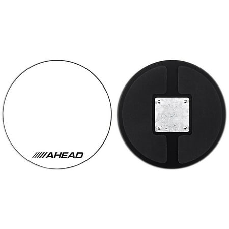 Ahead Drum Corp Practice Pad with Snare Sound White Hard Surface 10