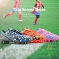 thumbnail image 5 of Dream Pairs Soccer Shoes Jr Kids Boys Girls Outdoor Sport Football Soccer Cleats Hz19003K Orange/Dark/Grey/Yellow Size 4, 5 of 5