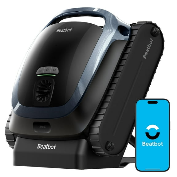 Beatbot AquaSense 2 Cordless Robotic Pool Vacuum Cleaner, Smart Surface Parking, Cleans Above & in-Ground Pools up to 3,230 Sq.ft - Blue