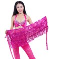thumbnail image 2 of Ludlz Belly Dance Dancer Costume Sequins Tassels Fringes Hip Scarf Belt Waist Skirt, 2 of 6