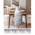 thumbnail image 3 of Boanket Purple Eucalyptus Leaves Table Runner - 60 Inch Long, Kitchen Dining Table Runner Dresser Scarves, Rustic Watercolor Branch Farmhouse Decor for Coffee Tables Wedding Party Banquet, 3 of 8