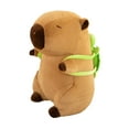 thumbnail image 2 of Cartoon Plush Capybara Figure Toy Soft Stuffed Toy for Holiday Collectibles 55cm, 2 of 9