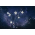 thumbnail image 2 of Loza, Evgeny 32x23 White Modern Wood Framed Museum Art Print Titled - Planet Holder, 2 of 4