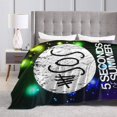 thumbnail image 4 of 5 Seconds Of Summer 5sos Blanket Soft Warm Flannel Air Conditioning Blanket Throw Blankets For Bed Couch Sofa Bedroom Living Room All Season 80"X60", 4 of 9