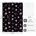 thumbnail image 2 of 2 Pcs Pioneer Flower Floral Print Pattern Kitchen Towels, Funny Microfiber Dish Towel Set, 18" X 26" Tea Towels, 2 of 6
