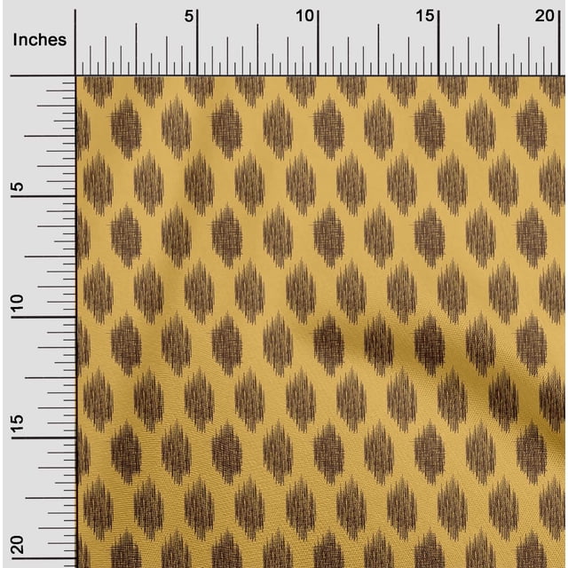 oneOone Silk Tabby Pale Orange Fabric Geometric Line Ikat Sewing Craft Projects Fabric Prints By Yard 42 Inch Wide