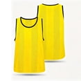 thumbnail image 2 of Kids Mesh Training Vest Youth Soccer Scrimmage Pinnies Team Sports Bibs for Children Outdoor Activities Training Camp Events 5-12 Years Yellow, 2 of 5
