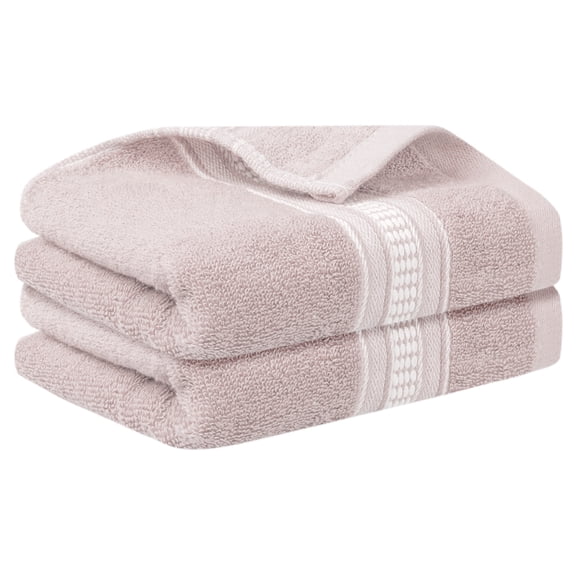 Unique Bargains Plaid Pattern Hand Towels Comfort and Quick Drying Towel for Bathroom Pink 14" x 30"