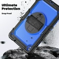 thumbnail image 7 of Dteck Case for Samsung Galaxy Tab A9+/ A9 Plus 11" 2023 SM-X210/X216/X218, Heavy Duty Rugged Full-Body Protective Case with Screen Protector,360° Swivel Stand, Hand&Shoulder Strap Case,Black+Blue, 7 of 7